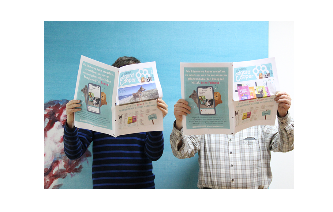 Edgard & Cooper were happy with the high-quality finish of their personalized newspapers - Genscom