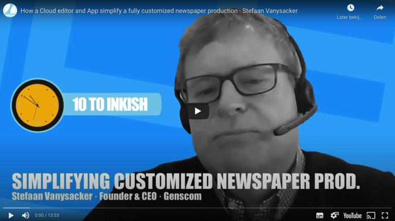How a cloud editor and app simplify a fully customized newspaper production - Genscom